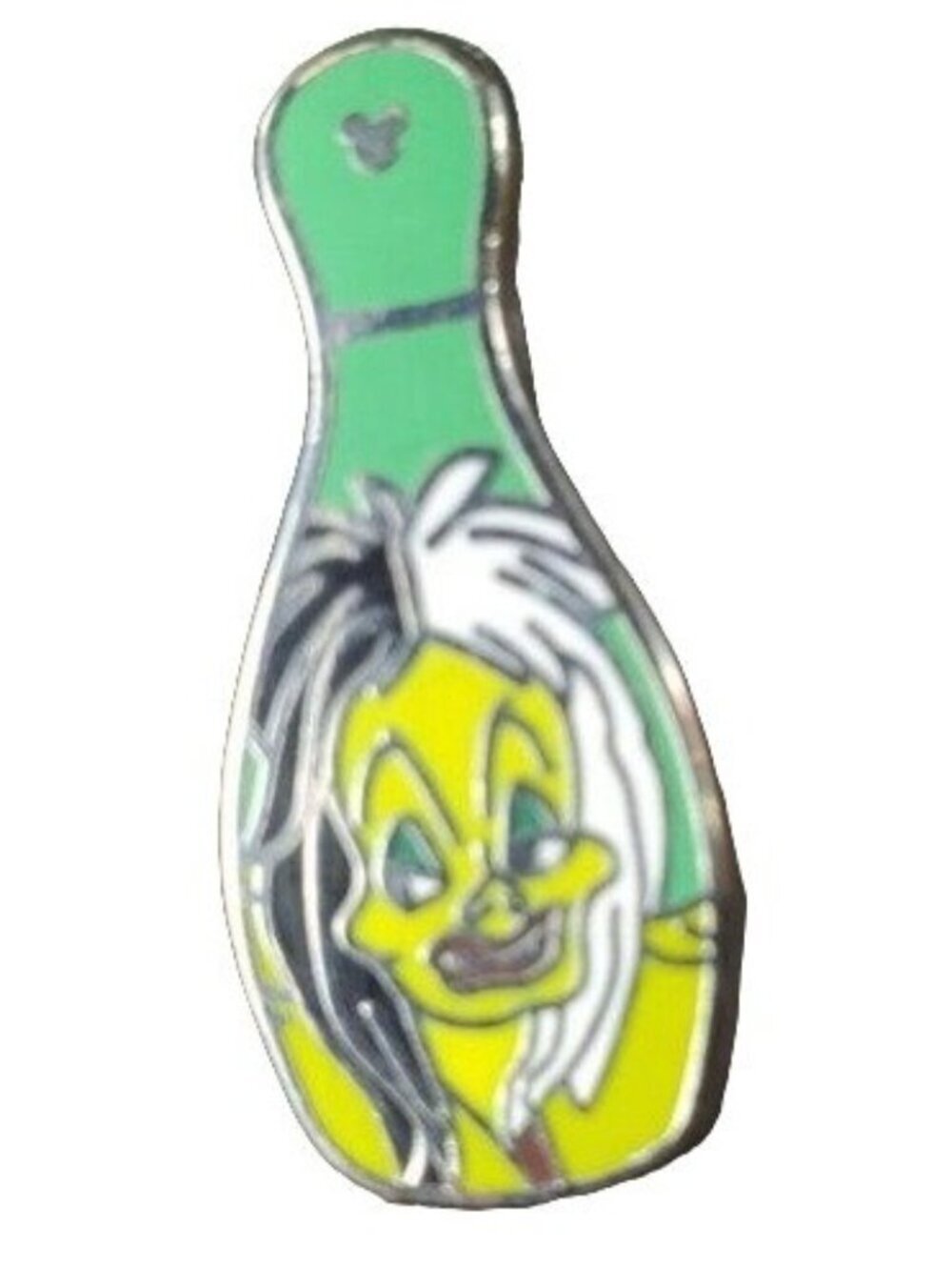 Disney Dalmatian 101 Trading Pin Villain Cruella De Ville Hidden Mickey Bowling